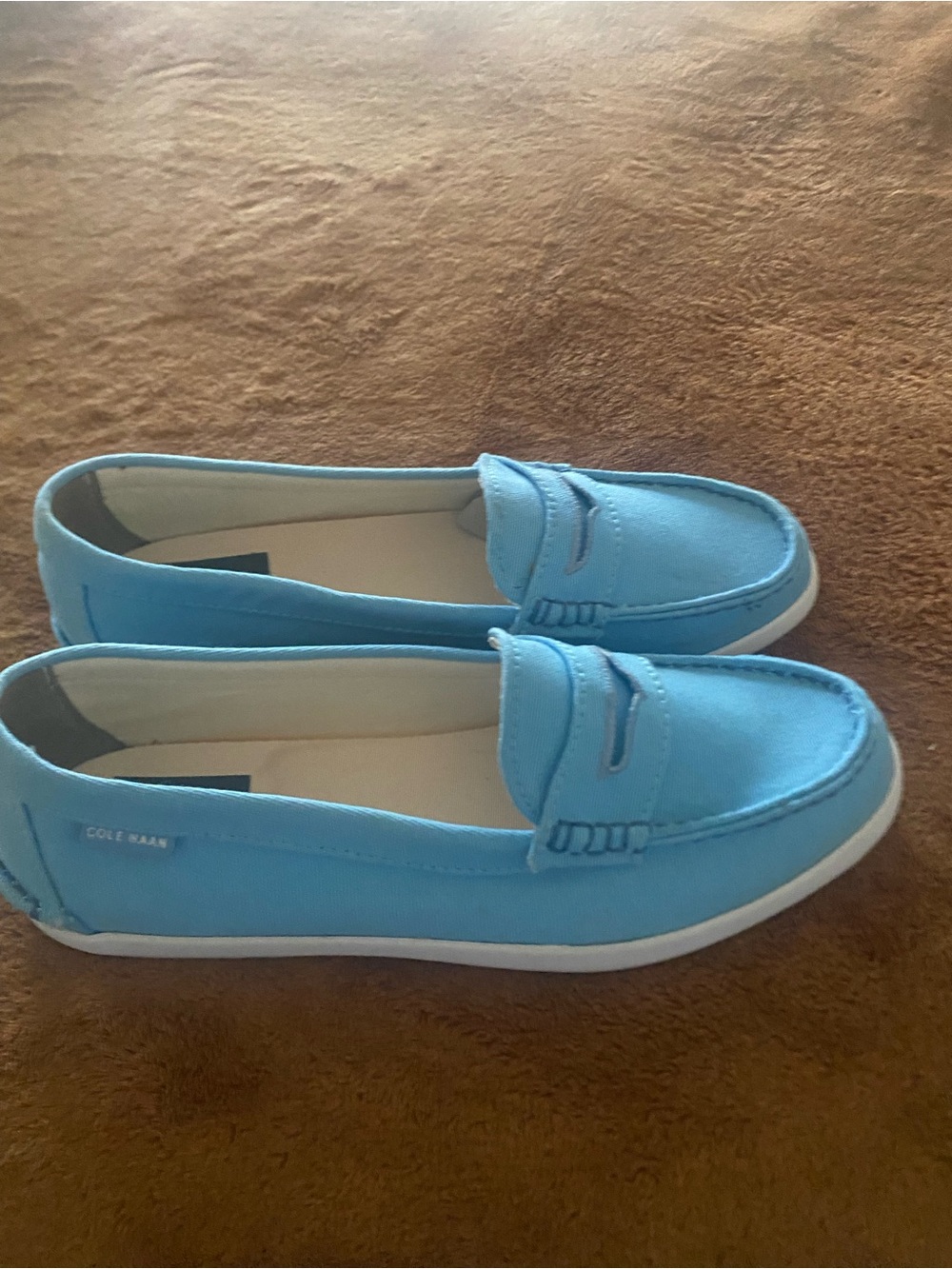 Cole Haan women Light Blue Penny loafers